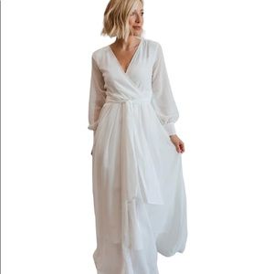 Baltic Born Lydia Off White Maxi Dress